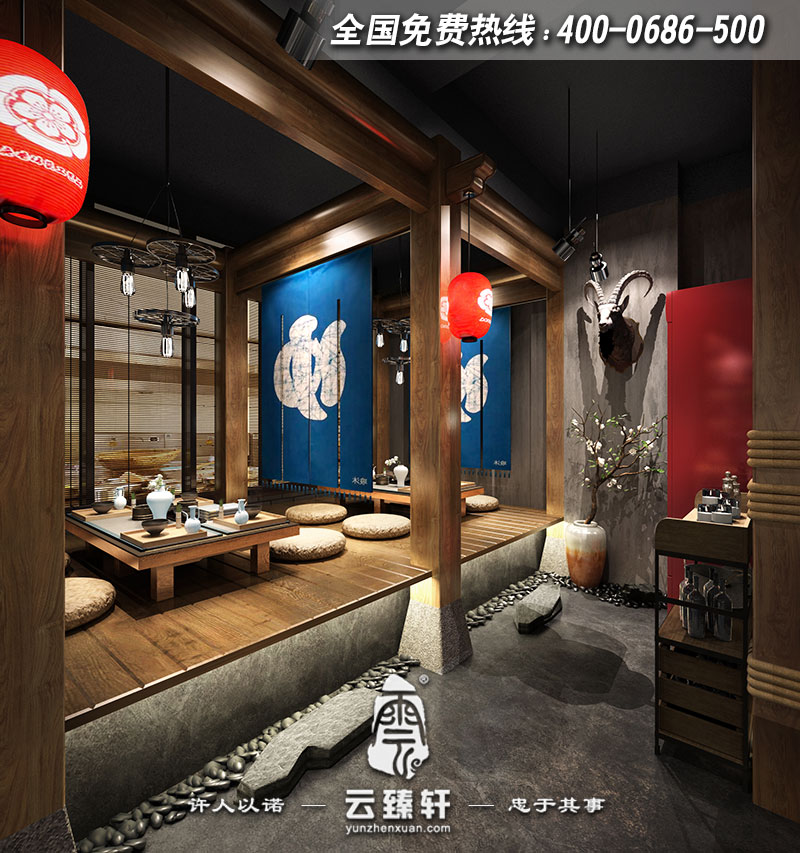 簡約中式餐廳的榻榻米空間設(shè)計(jì)效果圖